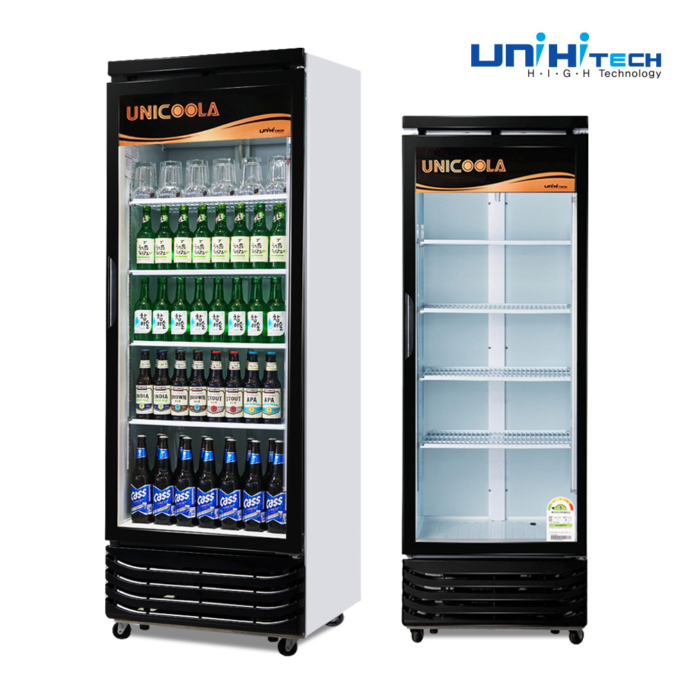 국내산 1등급 음료수냉장고 업소용 UNI-D465RF-블랙 음료 쇼케이스