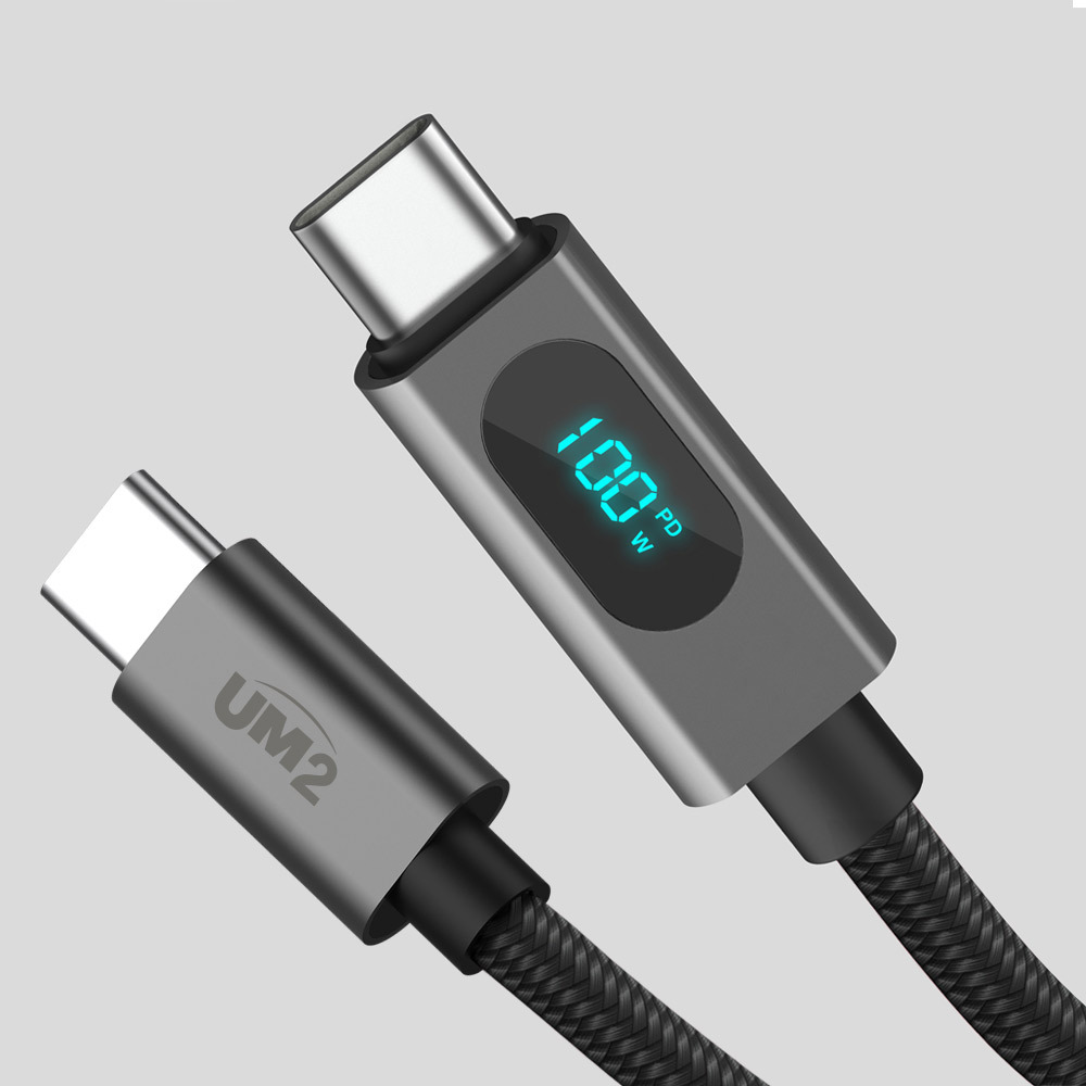 UM2 UMCA-100WLED LED 디스플레이 CtoC 고속충전 PD C타입케이블