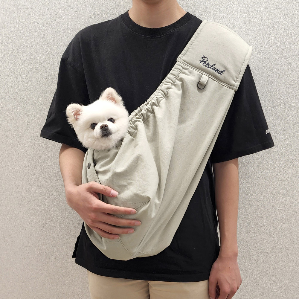 강아지 앞포대기 앞가방 러브썸L+하네스 이미지 6