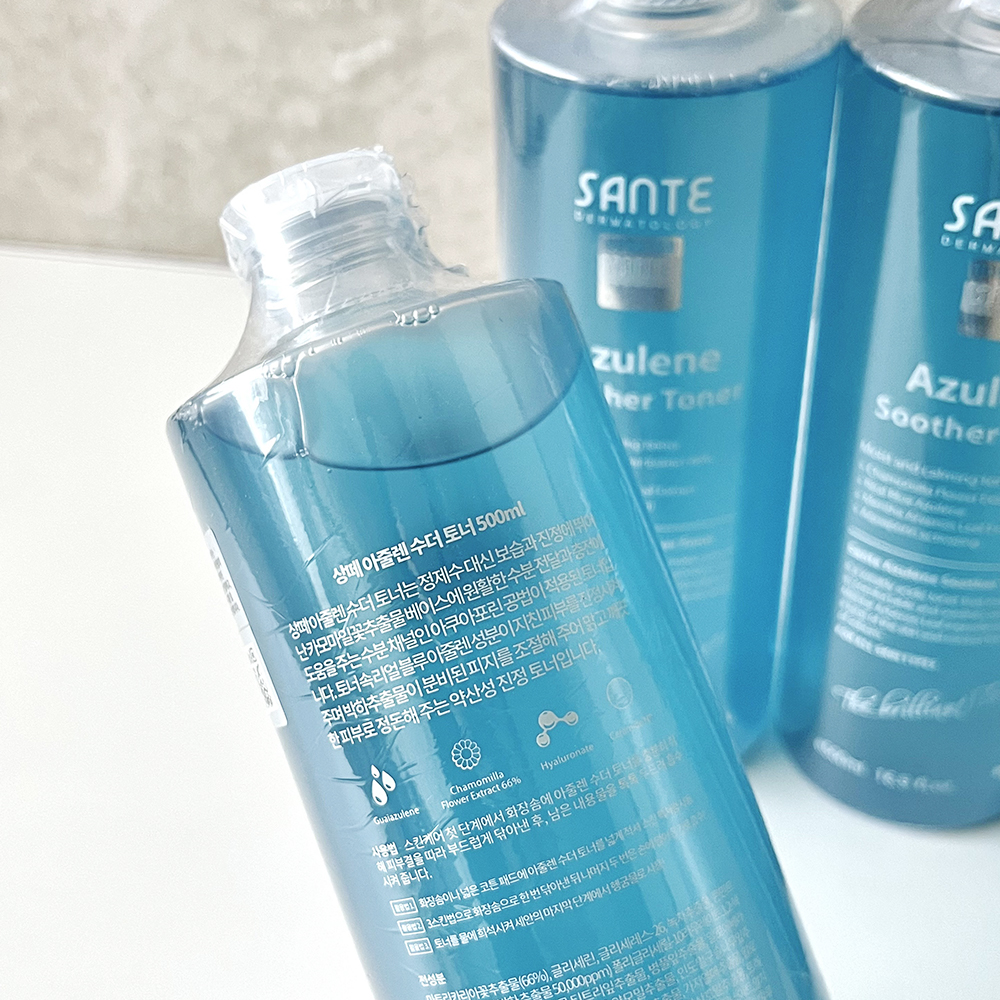 상떼 아줄렌 수더 토너 500ml - 상세 이미지 4