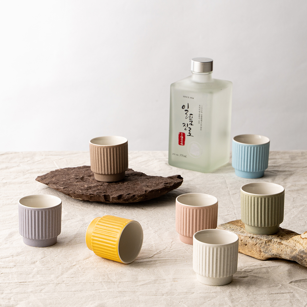 Mano 마카롱 다기잔 소주잔 선물용 [국내직접생산]