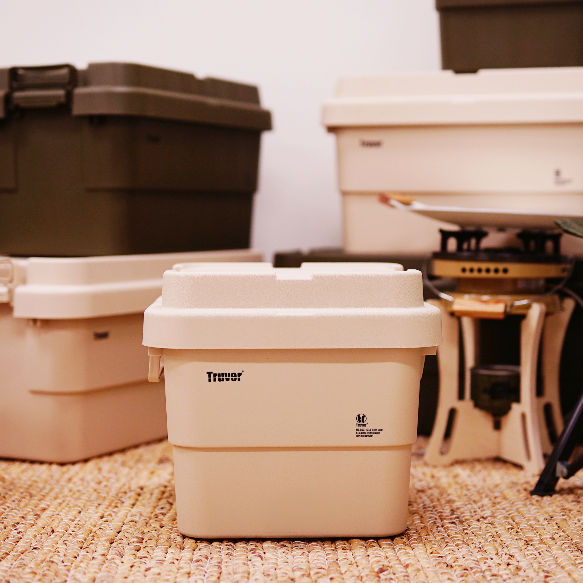 트루버 캠핑 카고 박스 베이지 30L