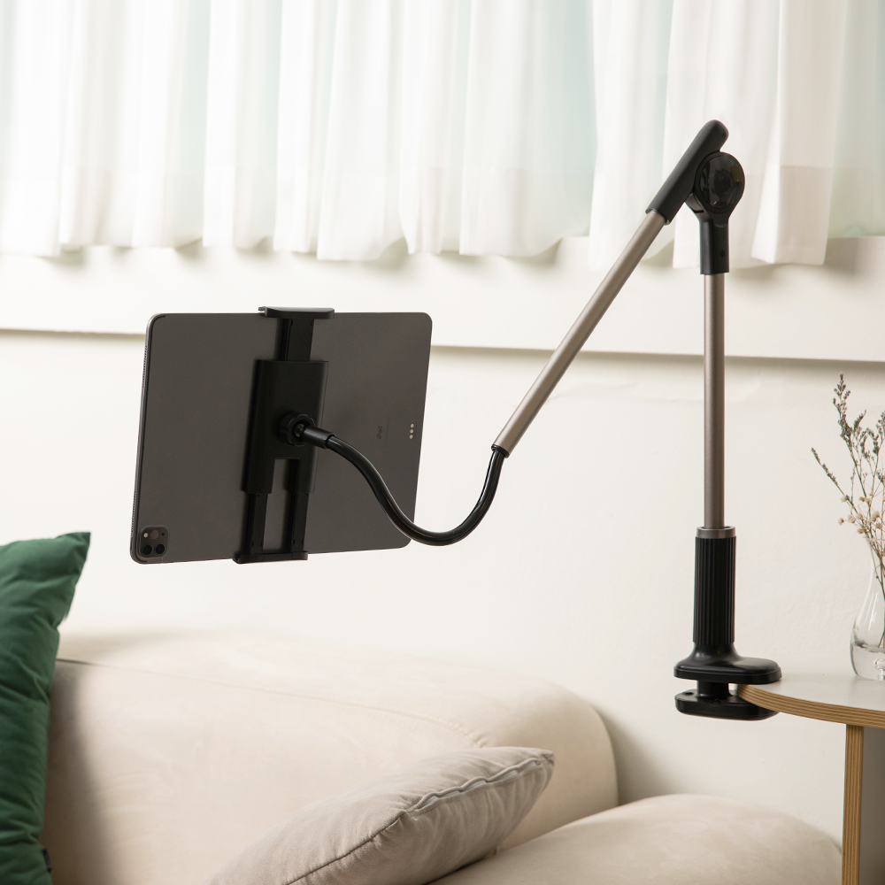 르메이어 자바라 거치대 누워서 스마트폰 탭 패드 태블릿 침대 고정