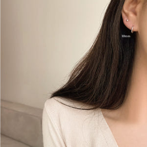 셀프러브 베이직 기본 링 귀걸이 - 925 실버 원터치 민자 슬림 서브 ... 솔직 후기 | 실사용자 리뷰 분석 - 상품 이미지 4