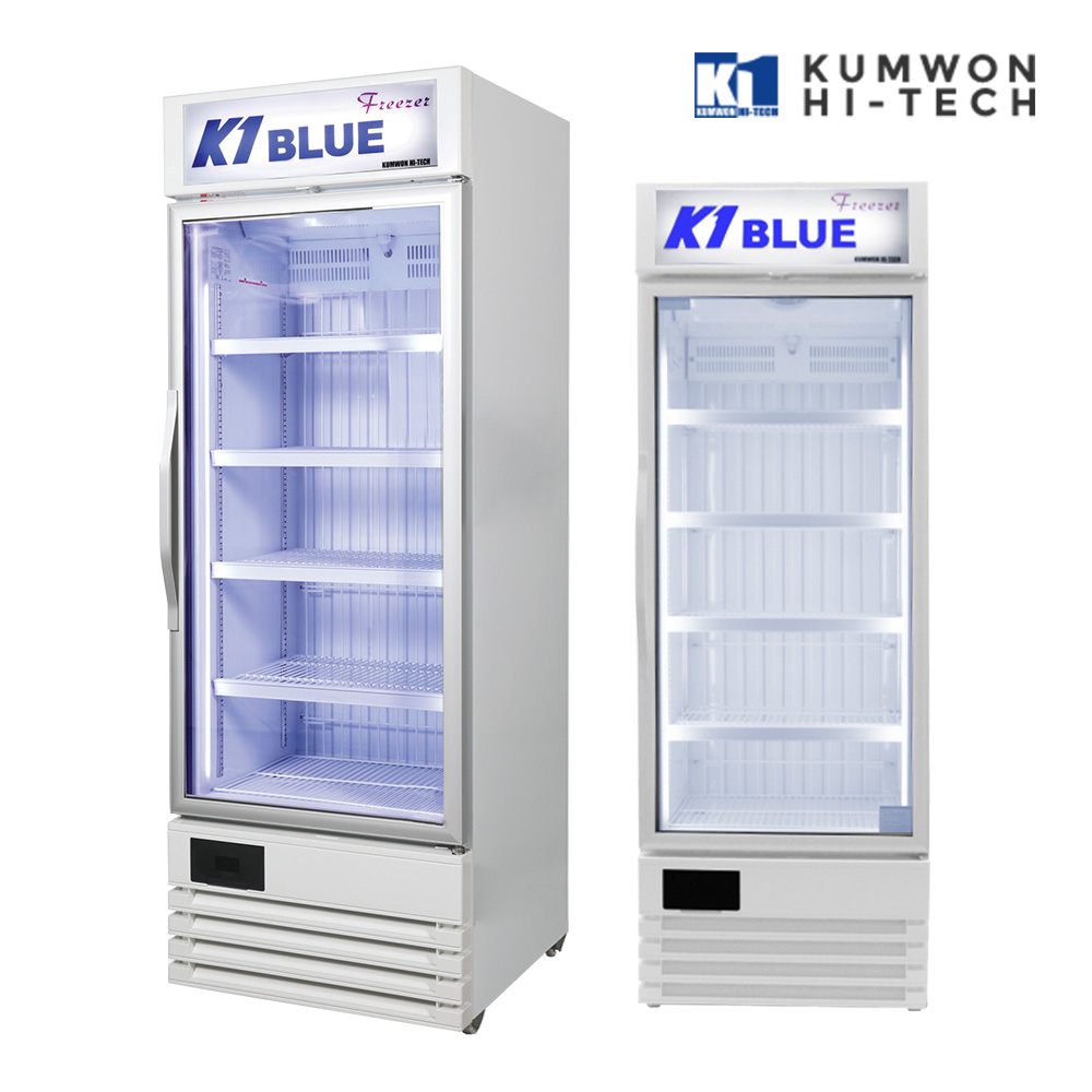 국내산 아이스크림 냉동고 간냉식 KSR-455F 얼음 냉장고 편의점 업소용 수직 쇼케이스