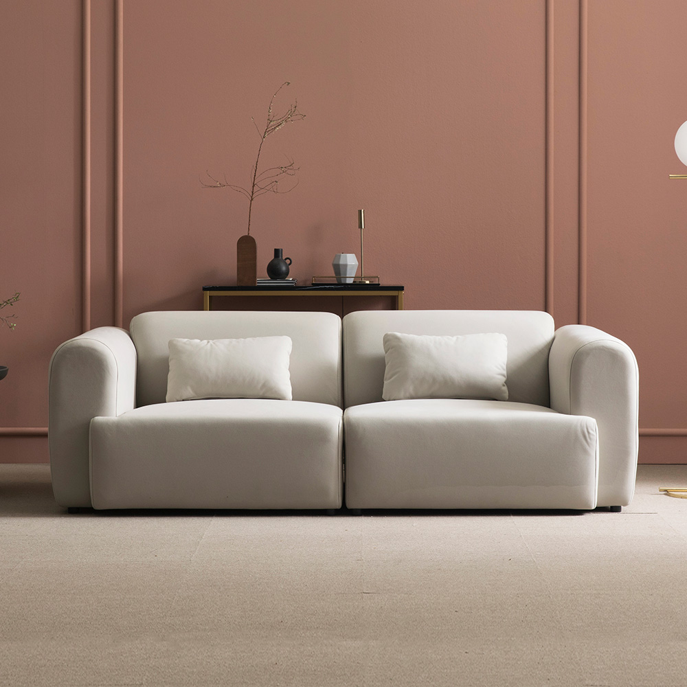 장인가구 라우 아쿠아텍스 3인 모듈 소파 베이직형 (스툴 미포함)