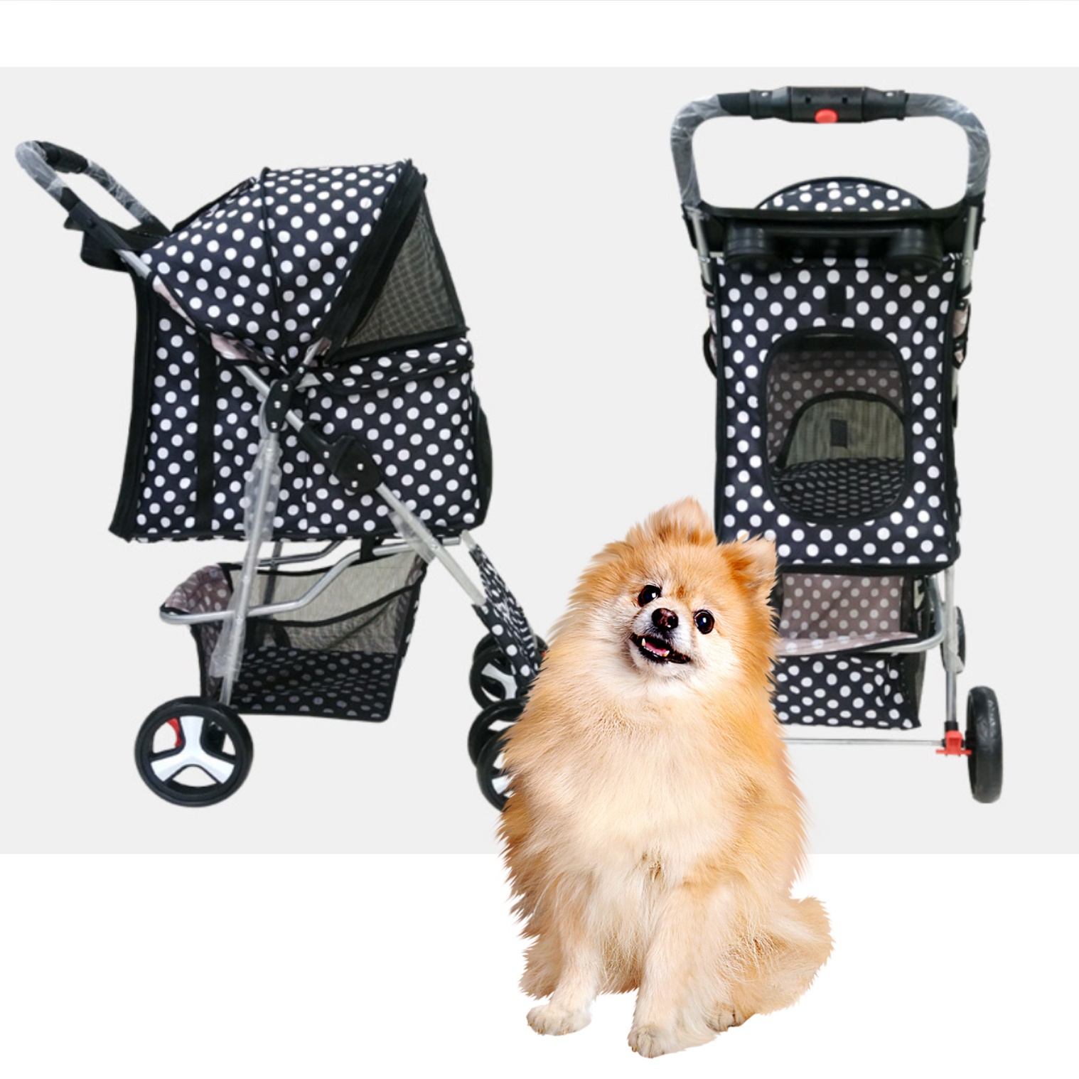 소형견 유모차 중형견 개모차 소형 강아지 유모차 애완용 유모차 수레