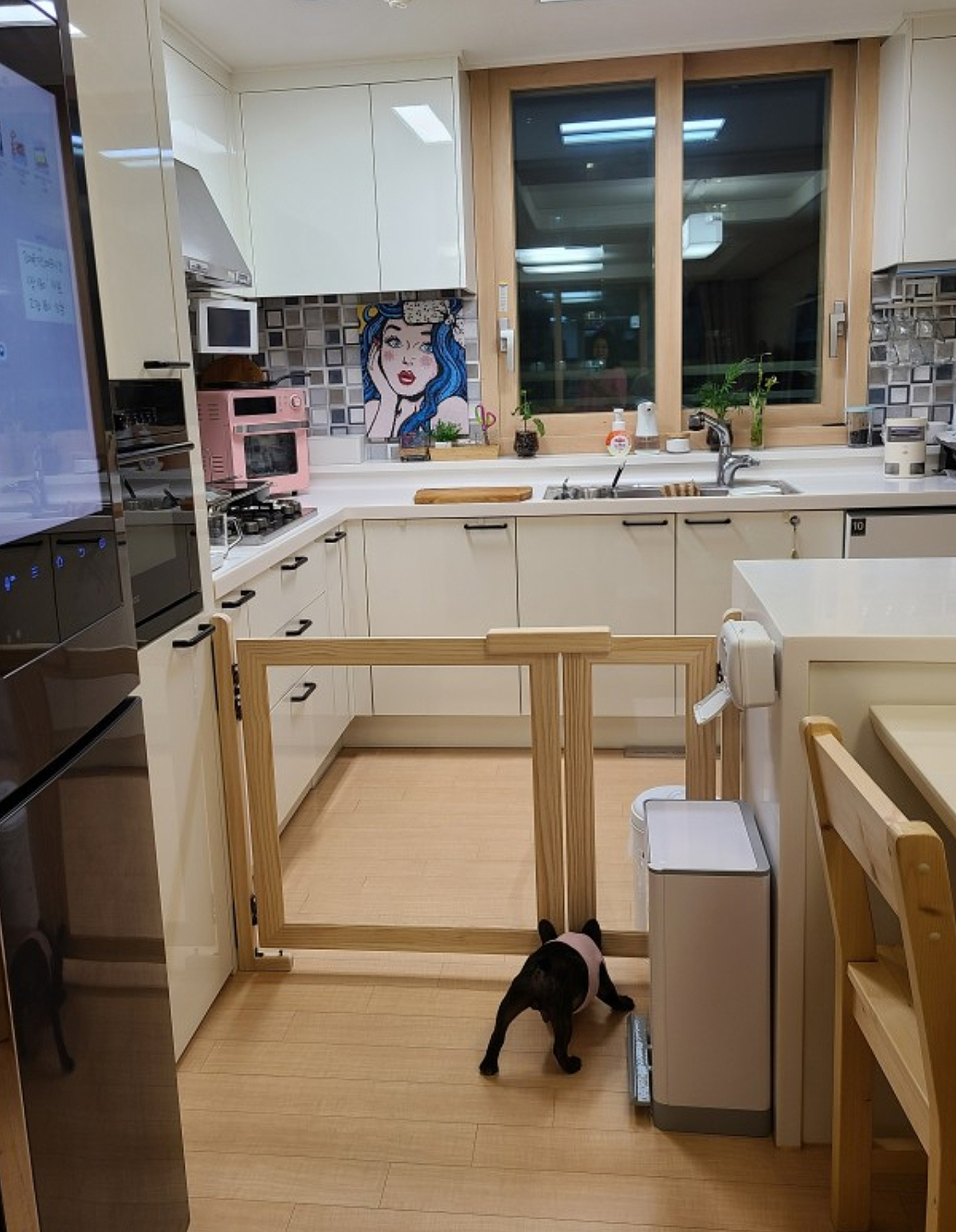 원목 강아지안전문 강아지울타리 제작 800사이즈