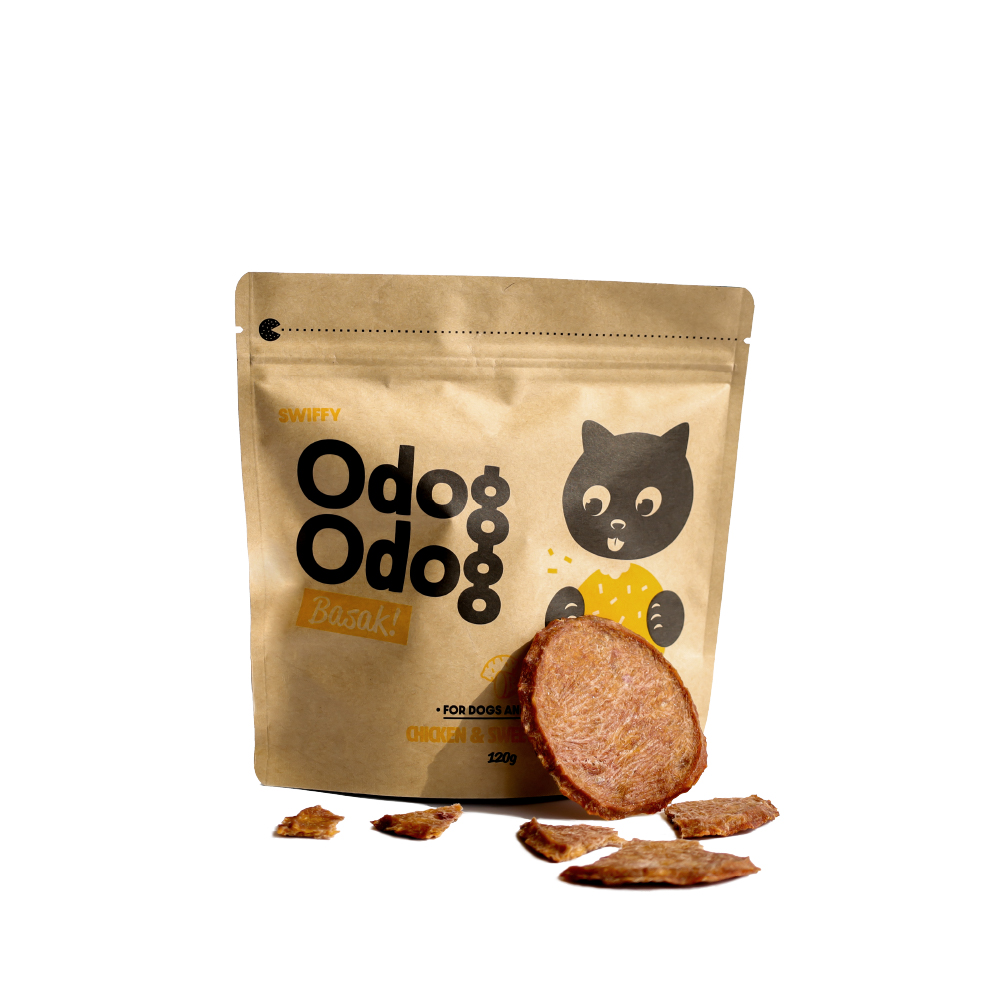 스위피 오독오독 바삭 고구마 강아지 애견 수제 간식 당근 시금치 블루베리 브로콜리 연어껍질 120g