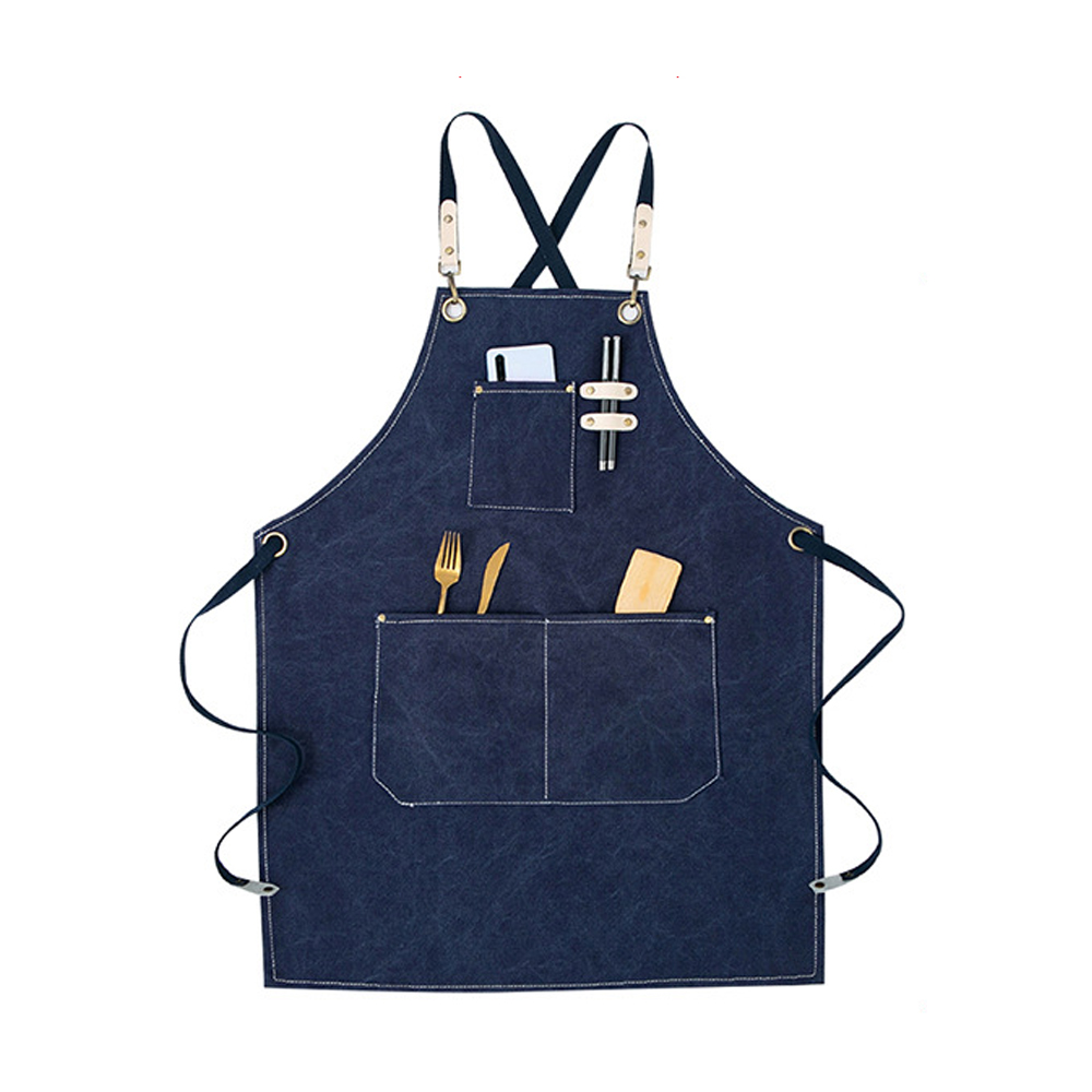 칼딘 카페 바리스타 앞치마 스탠다드 심플 캔버스 앞치마