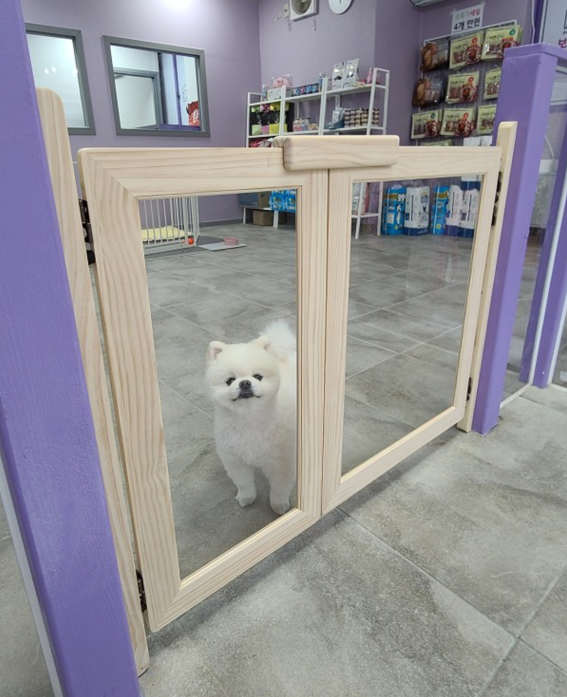 원목 강아지안전문 강아지울타리 제작 800사이즈