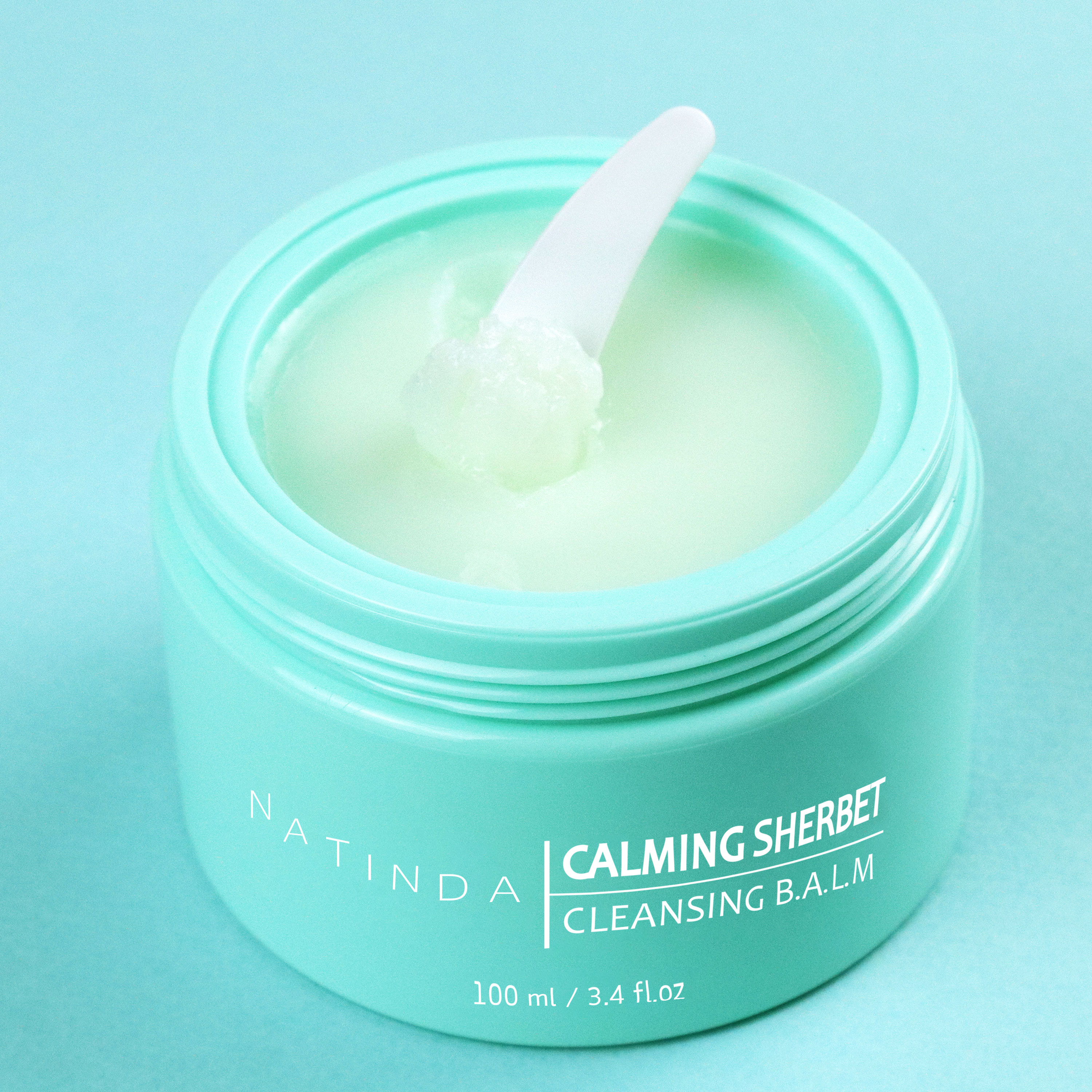 나틴다 카밍 샤벳 클렌징밤 100ml 진한 메이크업 올인원클렌저 저자극 딥클렌징 - 상세 이미지 2