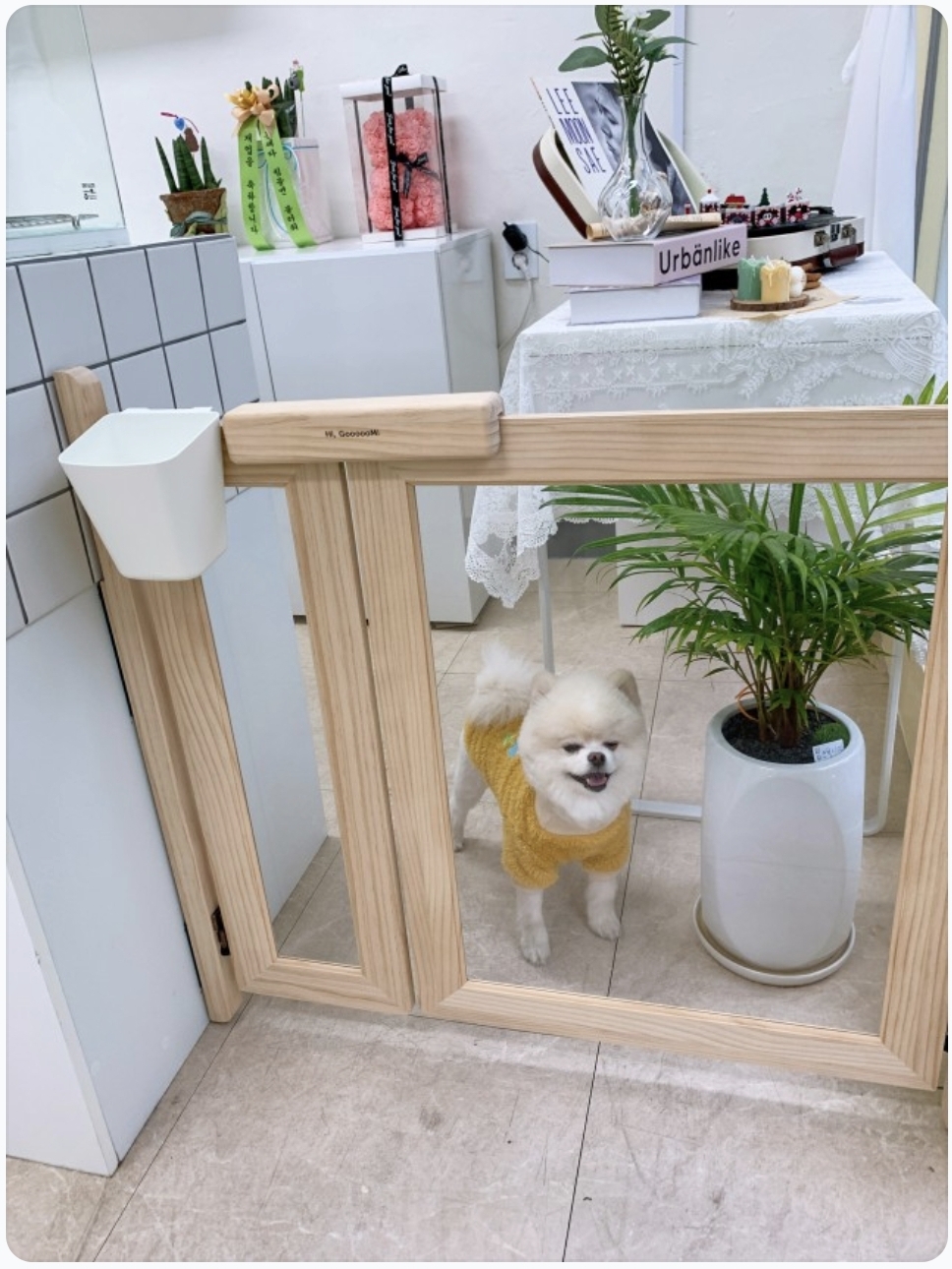 원목 강아지안전문 강아지울타리 제작 800사이즈