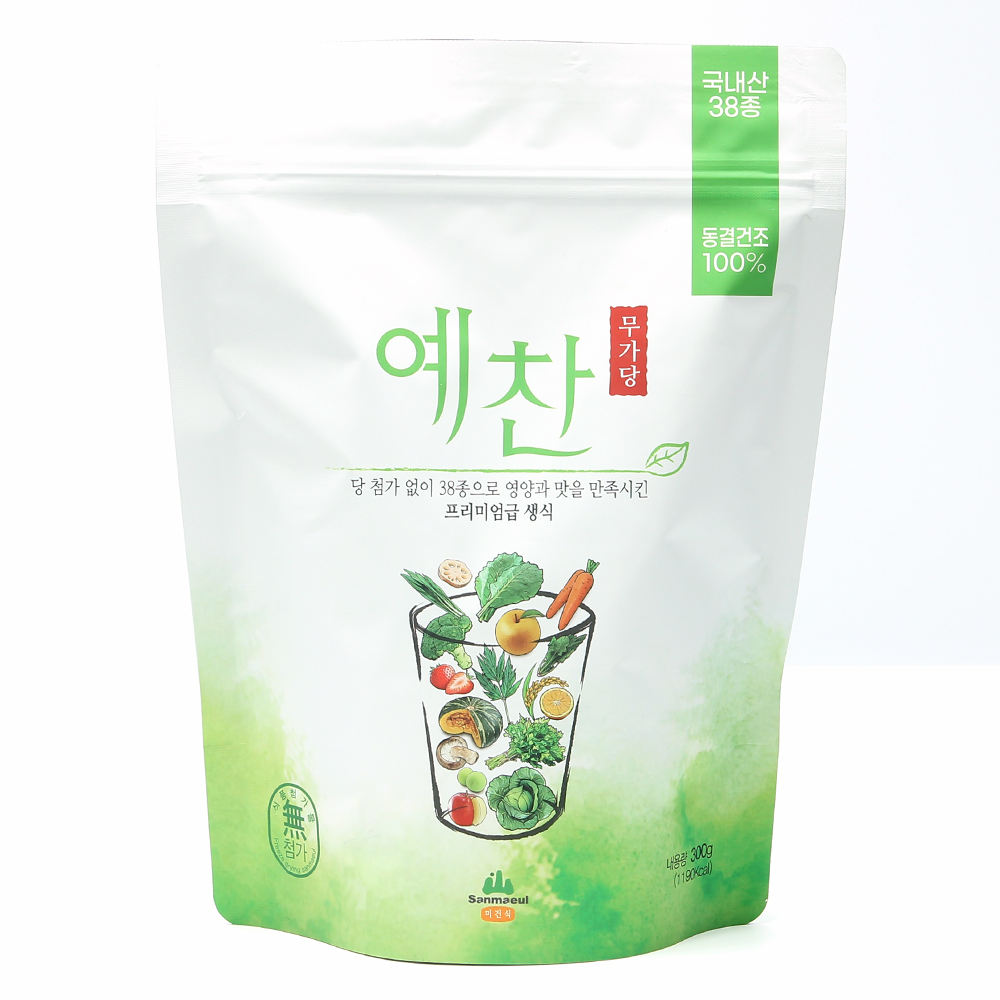 무가당 예찬 대용량 300g 산마을 생식 - 상품 이미지
