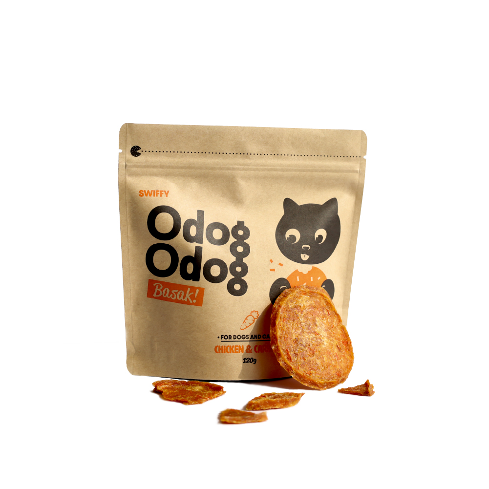 스위피 오독오독 바삭 고구마 강아지 애견 수제 간식 당근 시금치 블루베리 브로콜리 연어껍질 120g