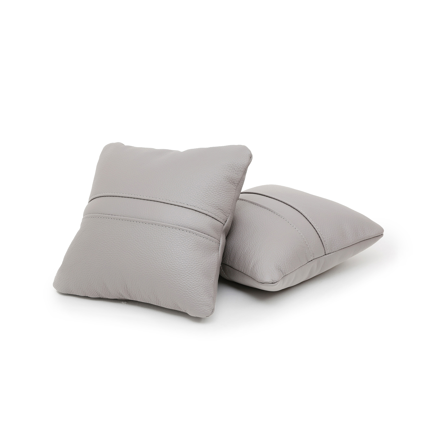 가죽 쿠션 2개 풀그레인 슈렁큰 에닐린 애닐린 세미에닐린 소가죽 쇼파 텐더 사각 소파베개