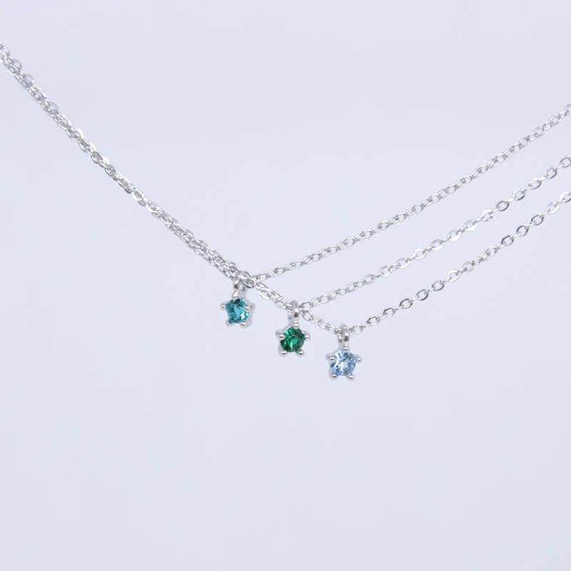 탄생석 써지컬 목걸이 귀걸이 스왈로브스키 스톤