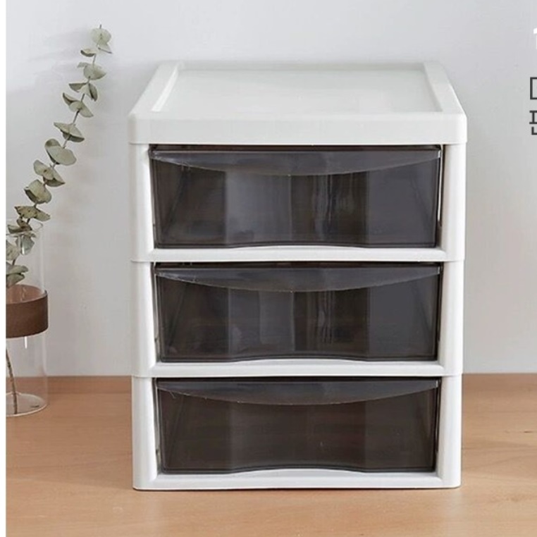 4단 폭 좁은 바퀴 서랍장 이동 서랍장 슬림 투명 서랍장