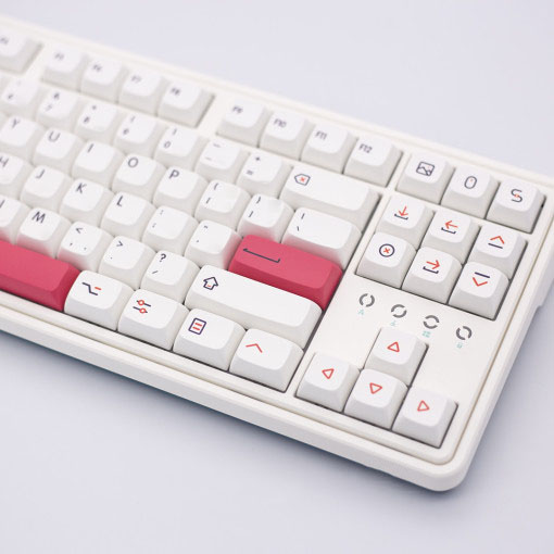 mac 전용 애플 레드 포인트 XDA PBT 키캡 126 키 기계식 키보드 키캡 한무무 이미지 8