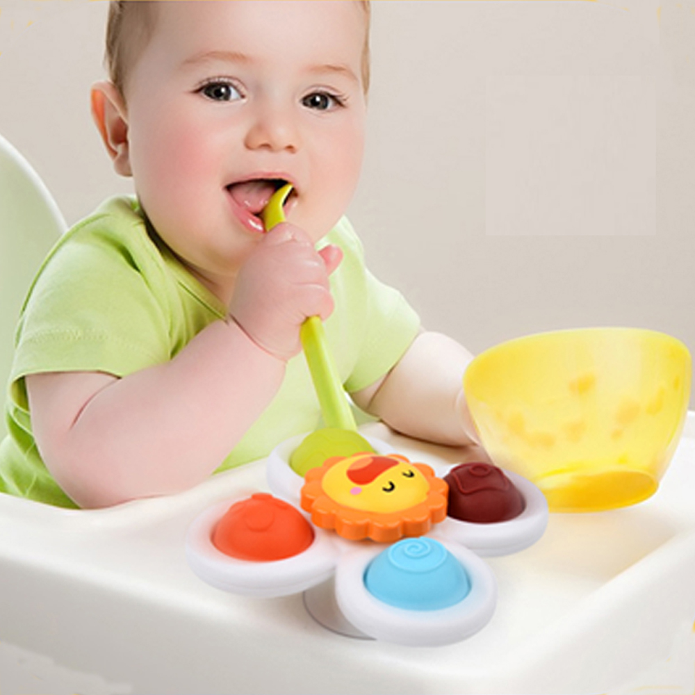 흡착 회전 딸랑이 유아 100일 4개월 아기 장난감