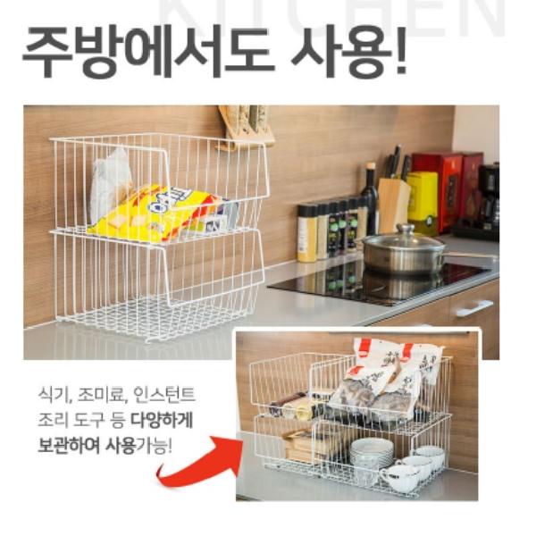 중형 니트정리함 바지보관함 옷정리트레이 옷장수납함