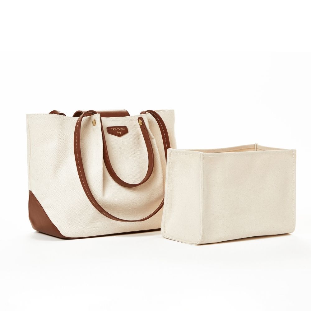 트웰브리틀 가벼운 캔버스 기저귀가방 숄더백 이너백 출산 임신 선물