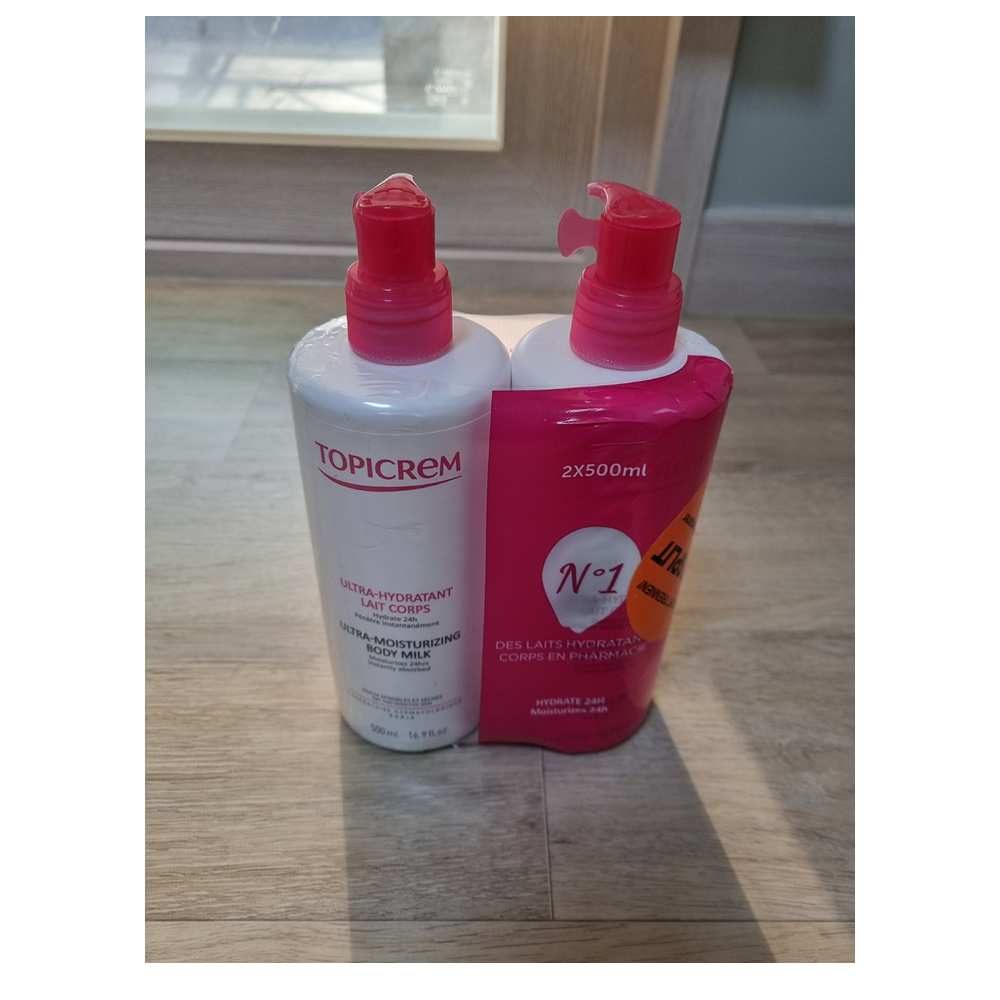 TOPICREM 토피크렘 고보습 민감 및 건성 피부 향좋은 바디로션 500ml 2팩 - 상세 이미지 3