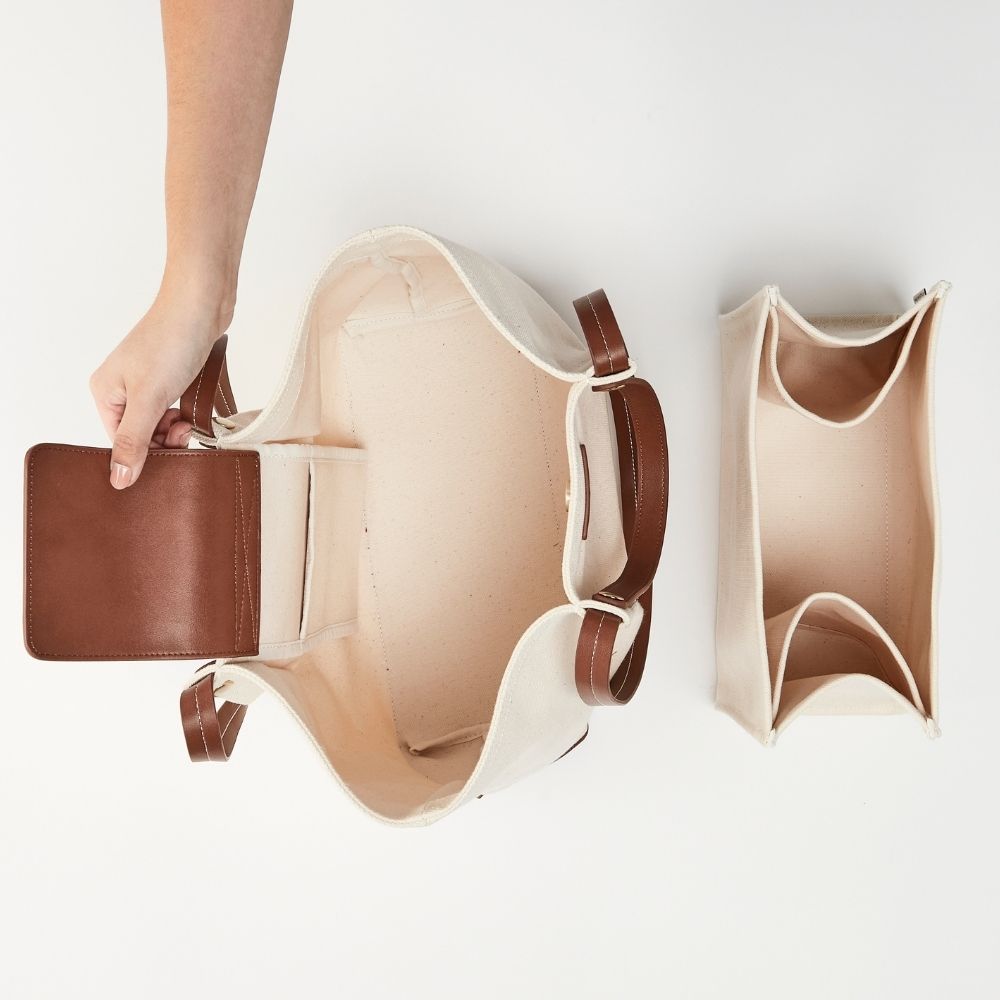 트웰브리틀 가벼운 캔버스 기저귀가방 숄더백 이너백 출산 임신 선물