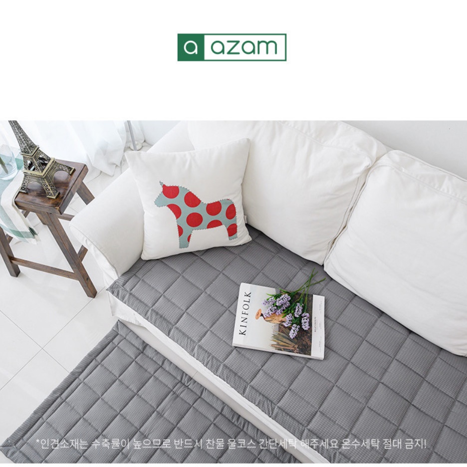 여름용 소파패드 돌쇼파 패드 토퍼 리클라이너 소파 커버 천 시어서커 냉감 풍기 인견 흙