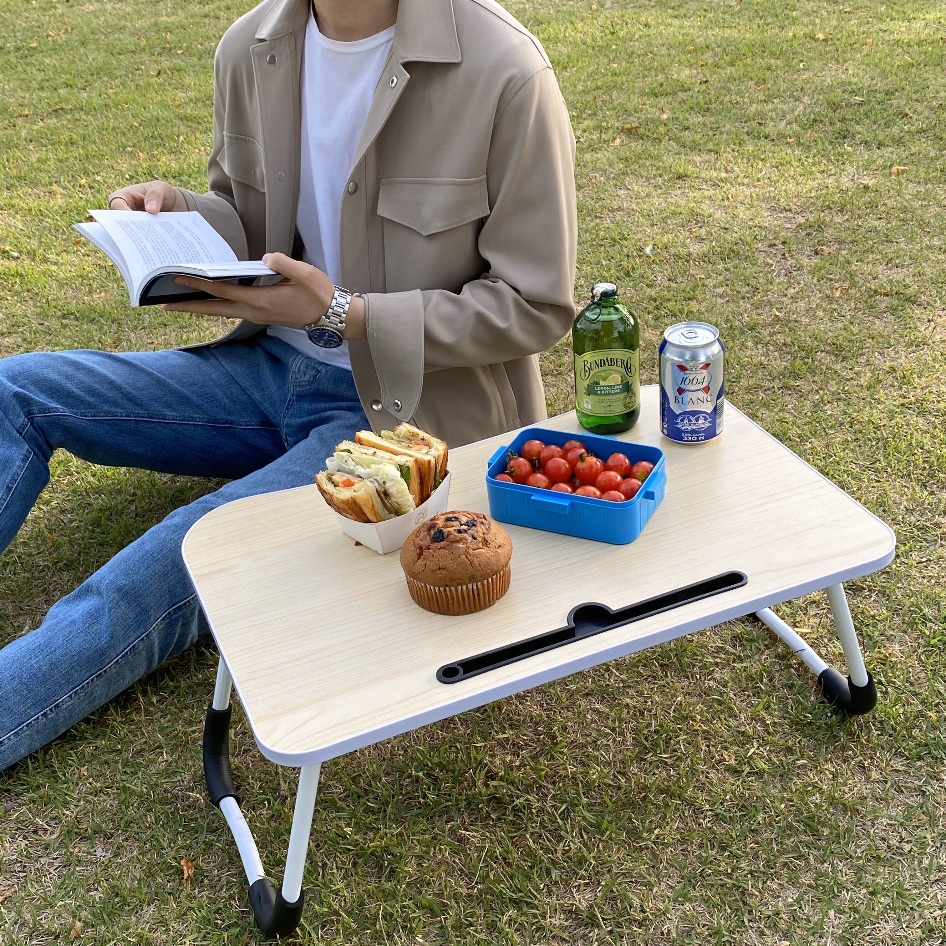 톰박스 좌식테이블 접이식 거실 좌탁 스마트형