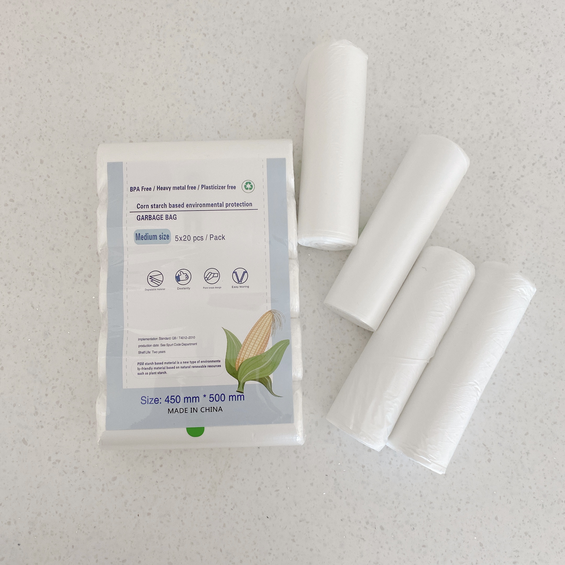 생분해성 옥수수전분 쓰레기봉투 리필봉투