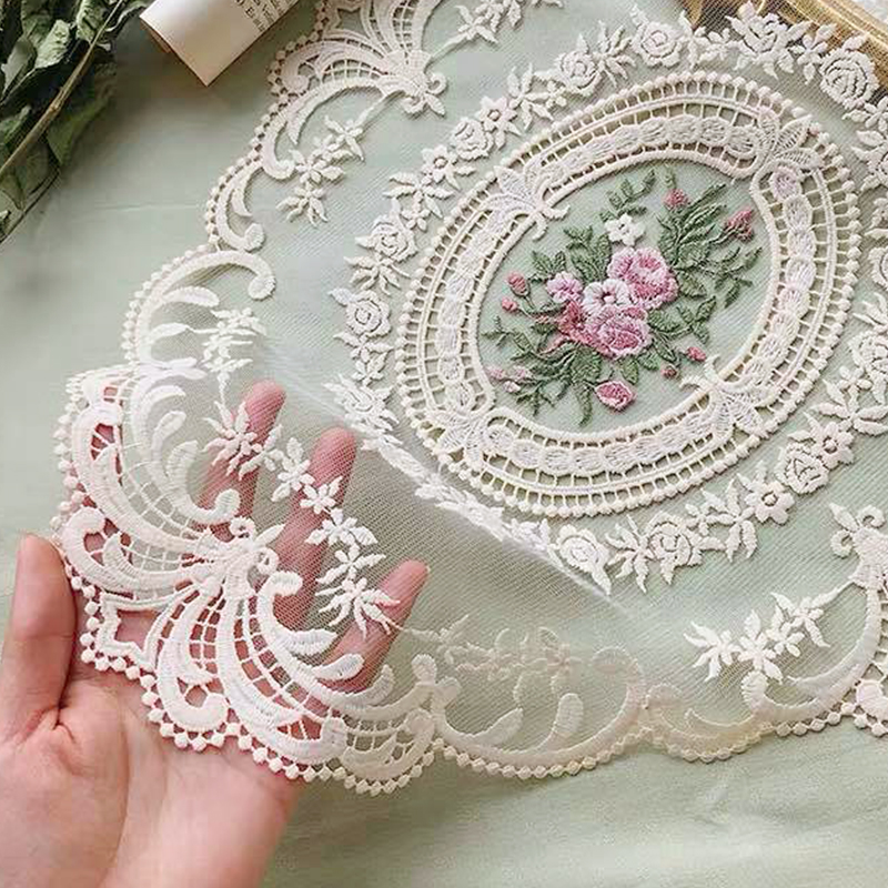 레이스 테이블 러너 플라워 자수 식탁보 DD- 11623 테이블보 덮개 커버 테이블천