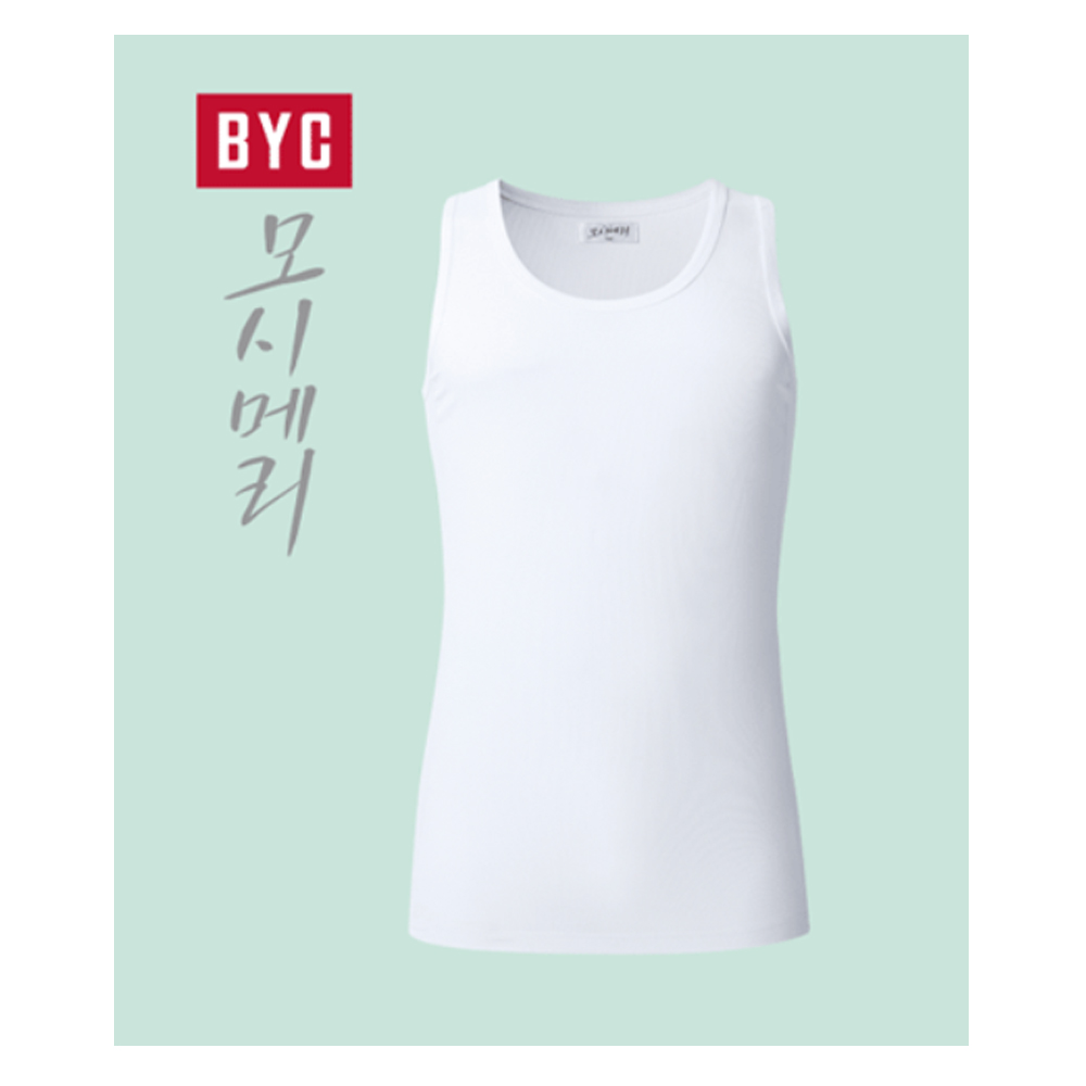 BYC 모시메리 남성 순면 메리야스 마매쉬 런닝 S0029 - 상세 이미지 3