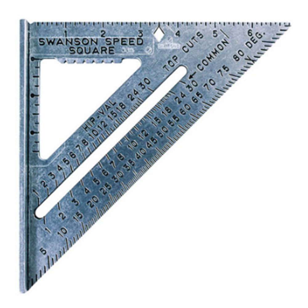 Swanson 스완슨 17.7cm 스피드스퀘어 목공 삼각자 측정자 S0101 - 상품 이미지