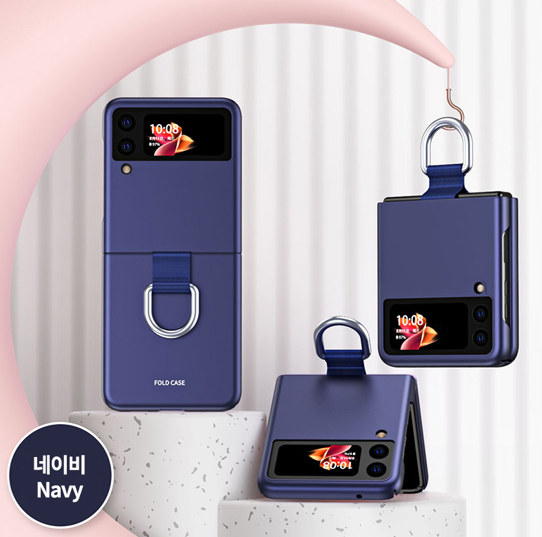 갤럭시 Z플립4 케이스 플립4 링 슬림 하드 커버 - 상세 이미지 4