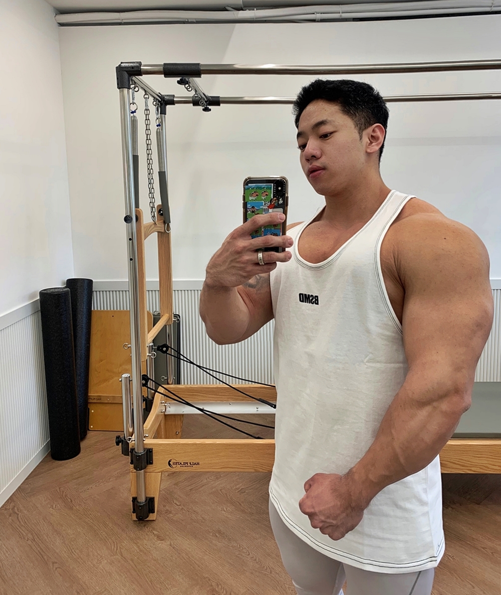비스트모드 스몰로고 실배색 남자 헬스나시 짐웨어 032 BSMD