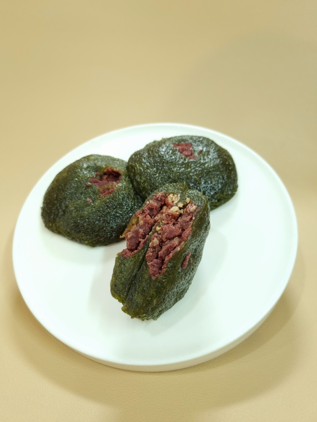 [한라산쑥찐빵] 제주쑥찐빵 제주쑥빵 제주도특산품 저당수제팥 건강간식 식사대용 - 상세 이미지 3