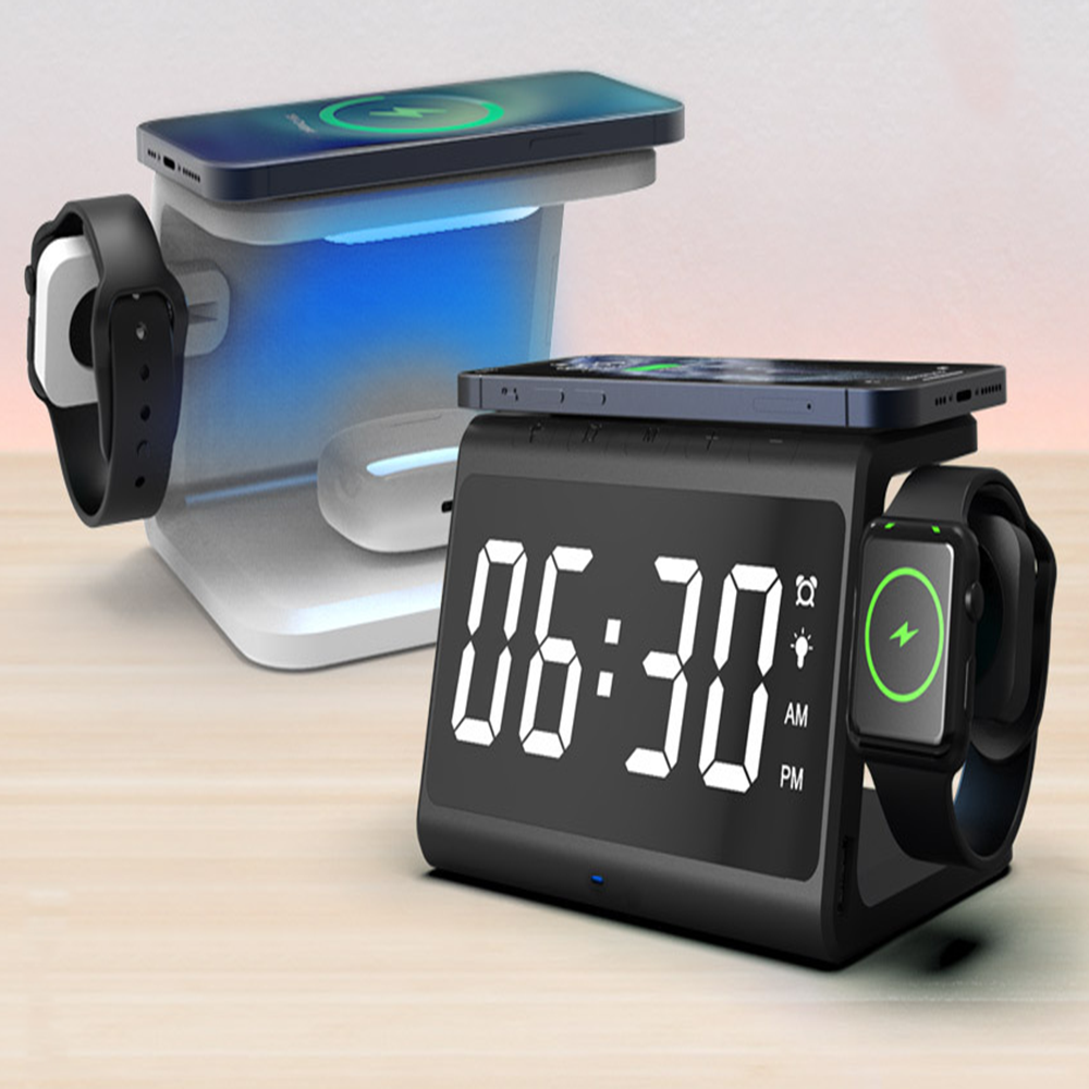 5in1 알람시계 조명 올인원 고속 3in1 무선 충전기 삼성 무선충전트리오