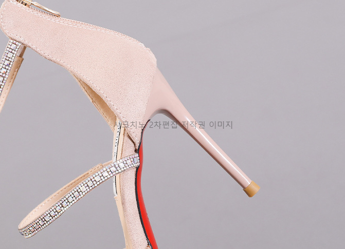 티르키 10cm 스웨이드 큐빅 스트랩 스틸레토 하이힐 2color 상세 이미지 23
