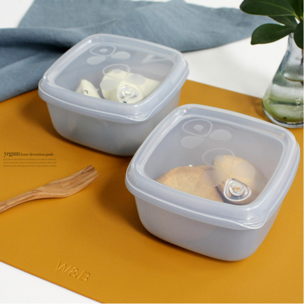 냉동밥 보관용기 실리콘 밀폐용기 이유식 밑반찬 도시락통 소분 밥팩 2P 370ml, 핑크, 1개 이미지 6