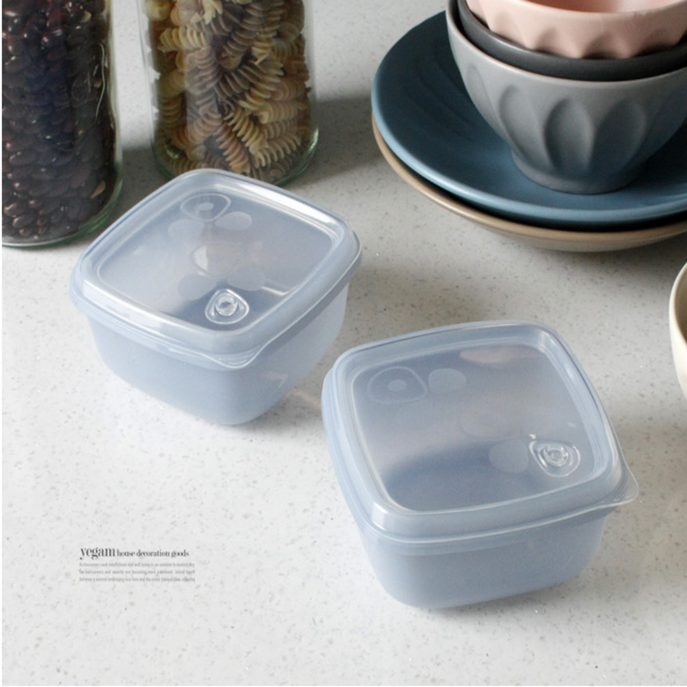 냉동밥 보관용기 실리콘 밀폐용기 이유식 밑반찬 도시락통 소분 밥팩 2P 370ml, 핑크, 1개 - 상세 이미지 2