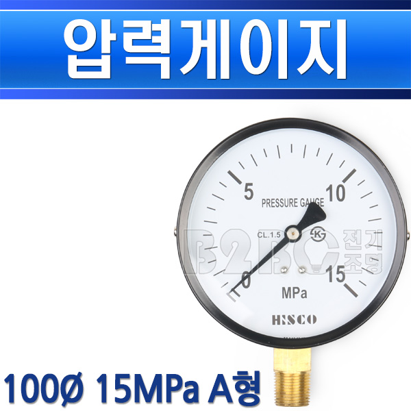 협성히스코 압력게이지 100파이 10MPa 100K A형 - 상세 이미지 2