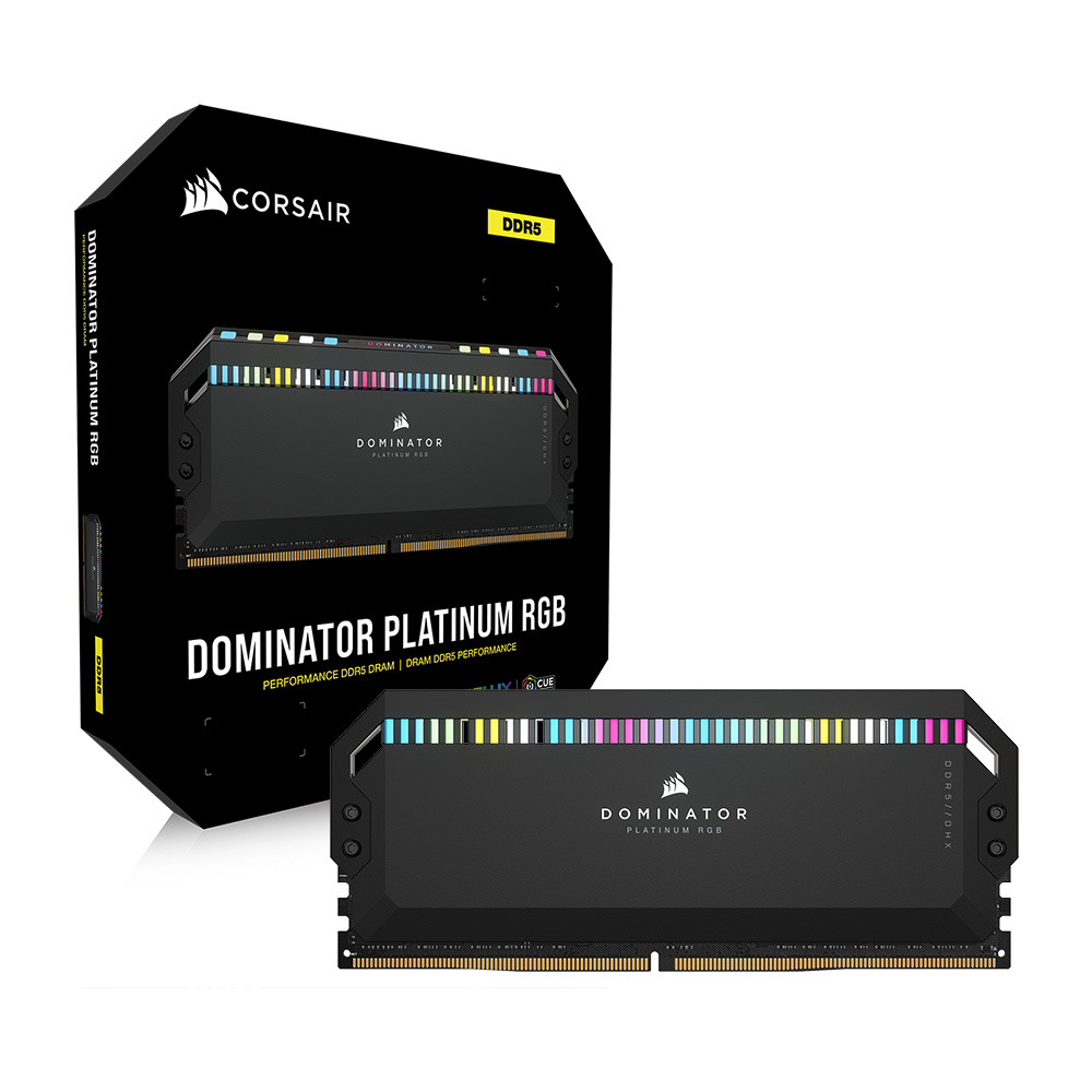 커세어 DDR5-5200 CL40 도미네이터 플래티넘 RGB 블랙 32Gx2 A6 - 상품 이미지