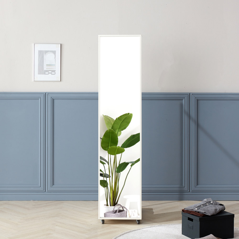 리시스 멀티 이동형 전신거울 행거 1단수납