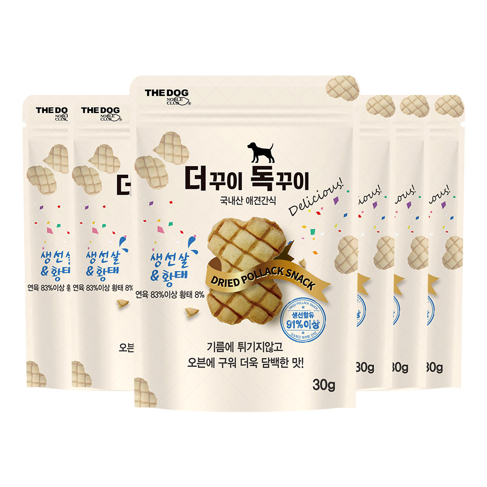더독 더꾸이 독꾸이 오리지널 황태 2종 30g x 6p - 상세 이미지 2