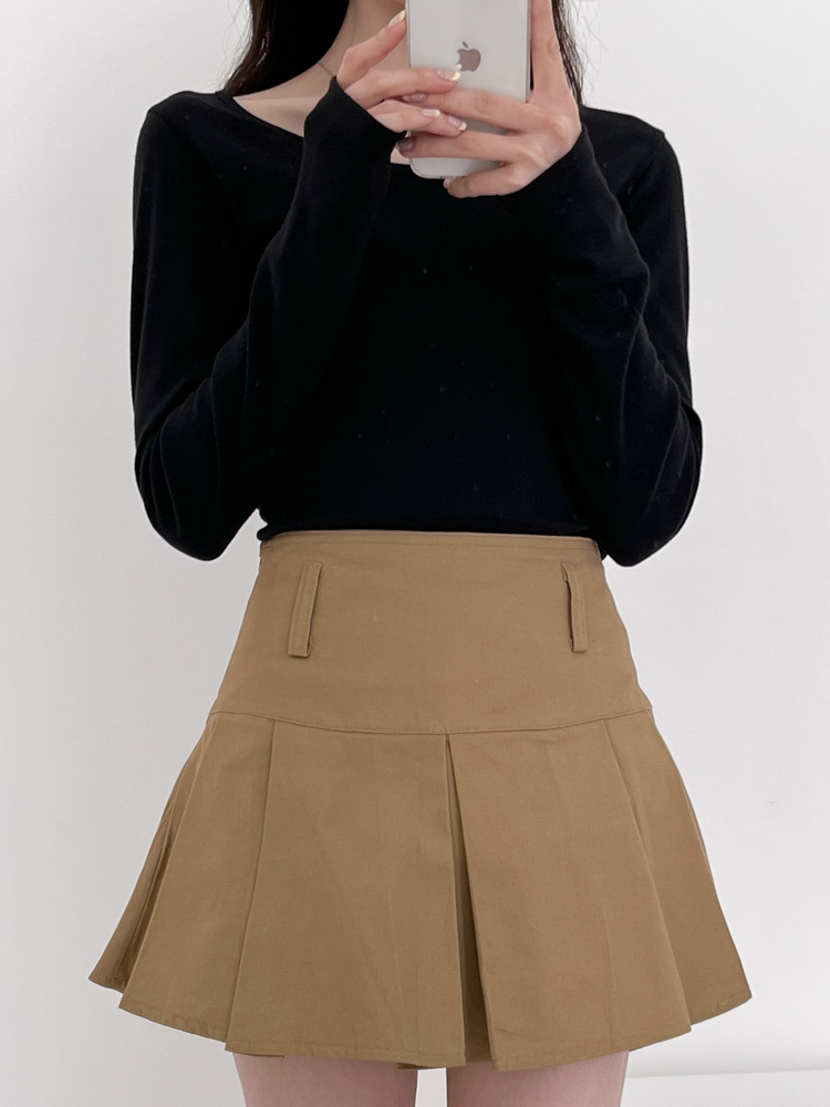 [20%할인/BEST/국내제작] 데일리 쫀쫀 라운드 기모 티셔츠 이너티 10color 상세 이미지 18