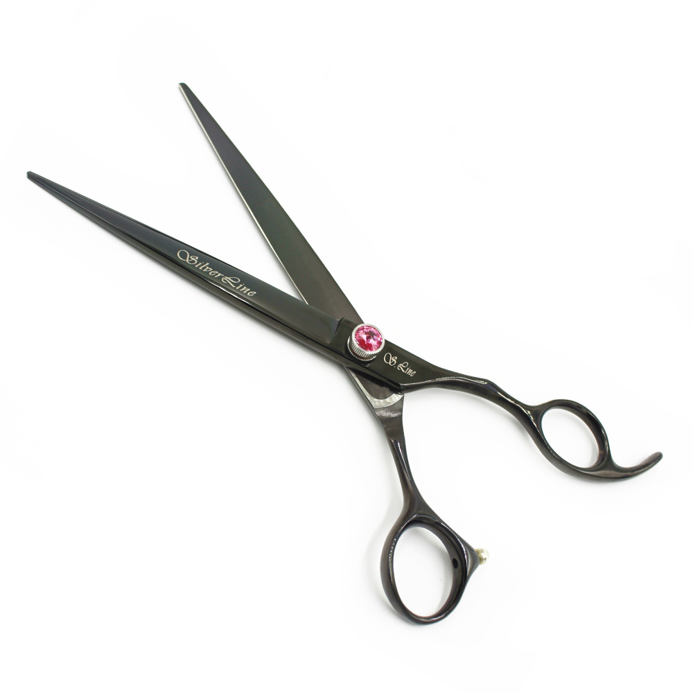 실버라인펫 BS 강아지 미용 블랙 민가위 7인치 7.5인치 8인치 셀프 애견미용가위 이미지 2