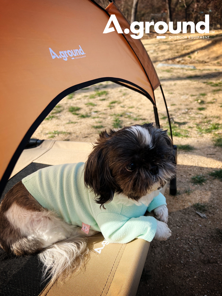 에이그라운드 베드독 블랙 단품 강아지 캠핑 의자 침대 텐트 고양이 애견 캠핑 용품