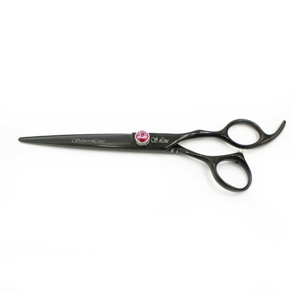 실버라인펫 BS 강아지 미용 블랙 민가위 7인치 7.5인치 8인치 셀프 애견미용가위 이미지 3