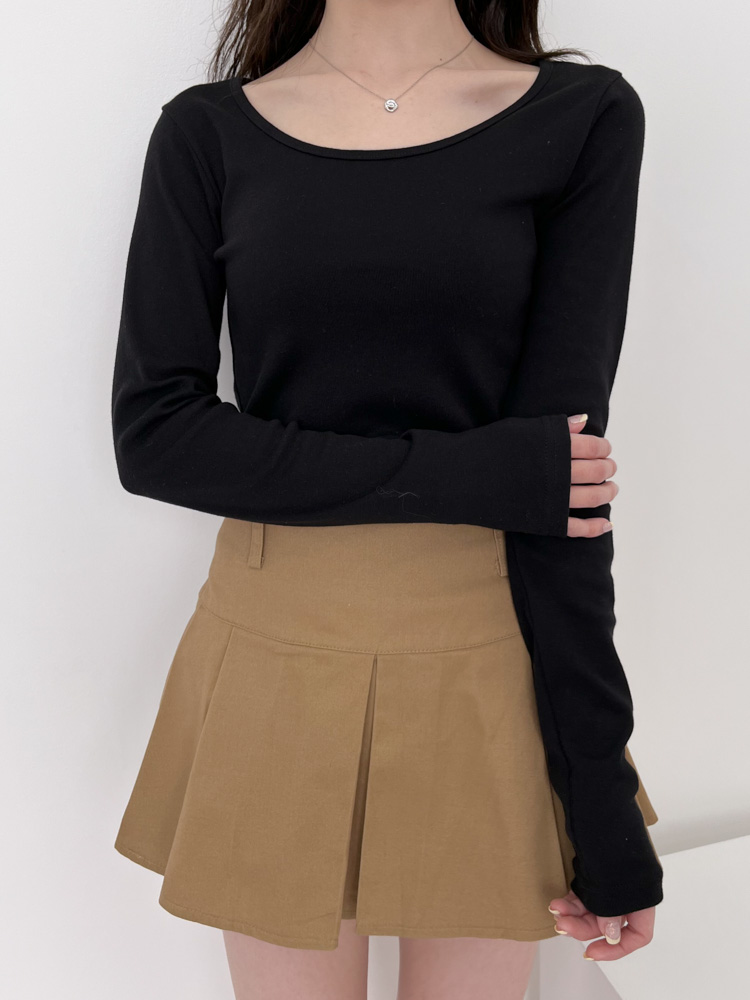 [20%할인/BEST/국내제작] 데일리 쫀쫀 라운드 기모 티셔츠 이너티 10color 상세 이미지 16
